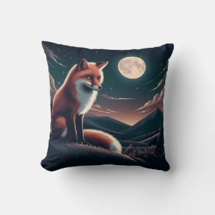 Cottagecore Floral Fox Esthetische Gothic Bos Meis Kussen