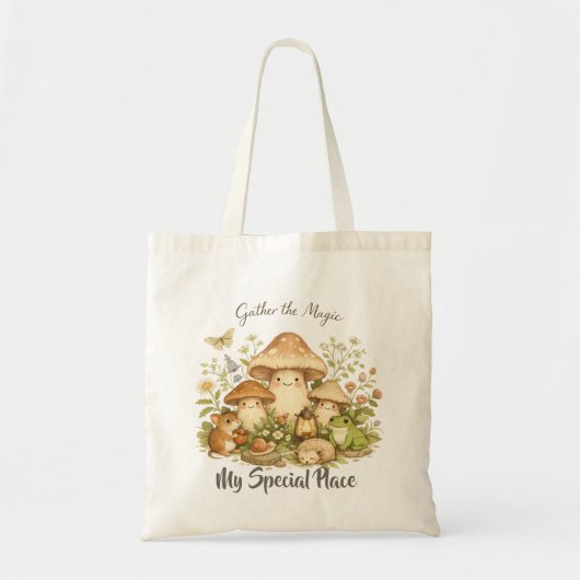 Cottagecore Friends Personalized Tote Bag (Devant)