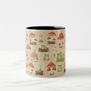Cottagecore Frog Mug - Cute Mug de la forêt de cha