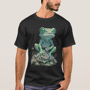 Cottagecore Gif Kikker Paddenstoel Halloween Nu Go T-shirt