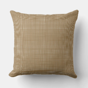 Cottagecore Gingham Kerst Goudgeel Kussen