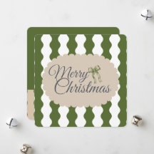 Cottagecore groene strepen aangepaste foto Kerstmi
