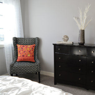 Cottagecore groenten Thanksgiving sinaasappel Kussen