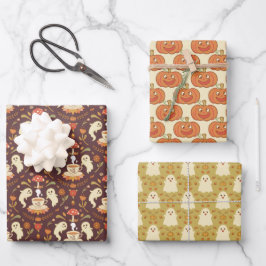 Cottagecore Halloween Inpakpapier Vel