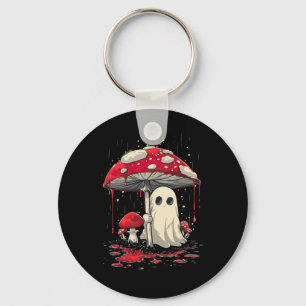 Cottagecore Halloween Shirt Ghost Mushroom Spooky Sleutelhanger