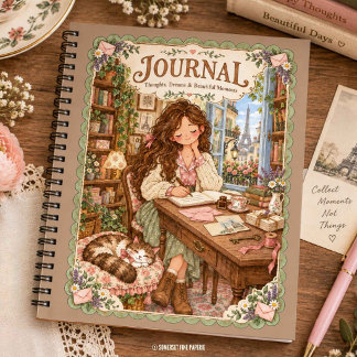 Cottagecore Journal Parisien Roman Carnet Français