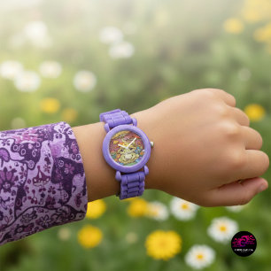 Cottagecore Kikker Bloemen Paddenstoelen Horloge