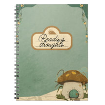 Cottagecore leesdagboek notitieboek