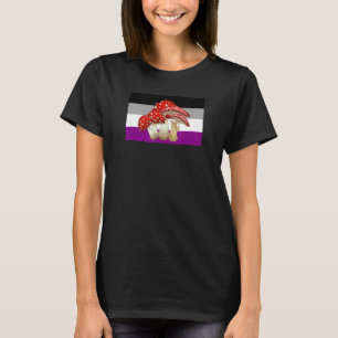 Cottagecore Mushroom Liefde Asexual Pride Vlag Myc T-shirt