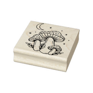 Cottagecore Mushroom Stamp Rubberstempel