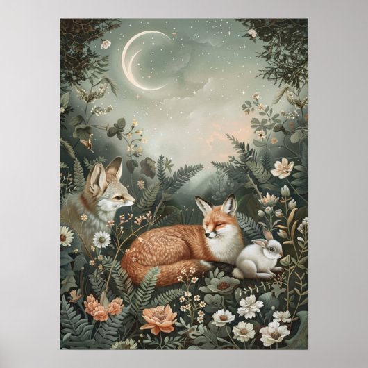 Cottagecore mystique | Poster Whimsical Nature (Devant)