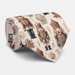 Cottagecore Notenkraker Salie Mauve Goud Vakantie Stropdas
