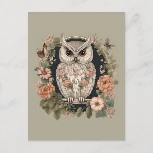 Cottagecore Owl Briefkaart
