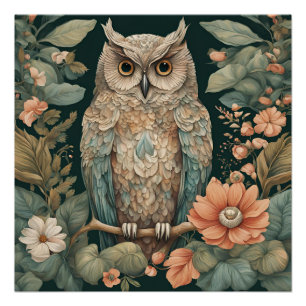 Cottagecore Owl Schattige Perfect Poster