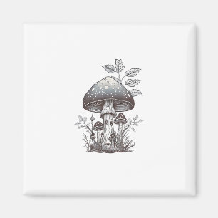Cottagecore Paddenstoel Goblincore Esthetiek  Padd Magneet