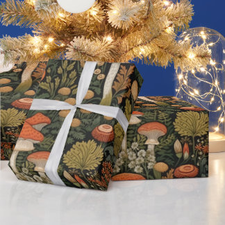 Cottagecore paddenstoelen Cadeaupapier