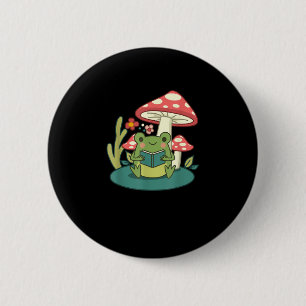 Cottagecore Paddenstoelenbos Pad Goblincore Mycolo Ronde Button 5,7 Cm