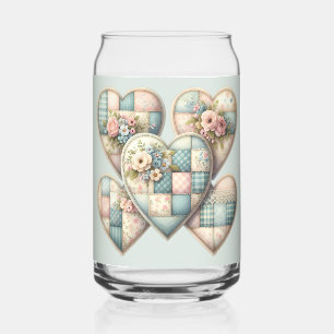 Cottagecore Pastel Cœurs Patchwork