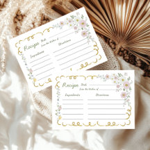 Cottagecore Pastel Floral Bridal Shower Recipe 