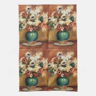Cottagecore Renoir Bloemboeket Fijne Kunst Theedoek
