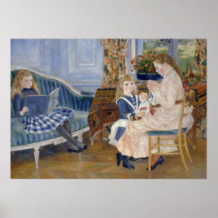 Cottagecore Renoir Landelijke Kinderscène Poster