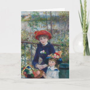 Cottagecore Renoir Zusters Tuin Landschap Feestdagen Kaart
