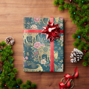Cottagecore Steenbok Verjaardag Cadeaupapier
