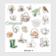 Cottagecore Stickers | Tijdschrift Stickers