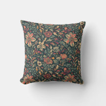 Cottagecore Vintage Floral Coussin