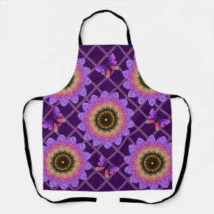 Cottagecore Vlinder & Bloem Grid Patroon Schort