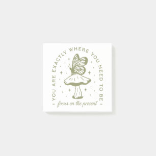 CottageCore vlinder paddestoel esthetische citaten Post-it® Notes