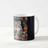 Cottagecore Wolf Koffiemok (Voorkant rechts)