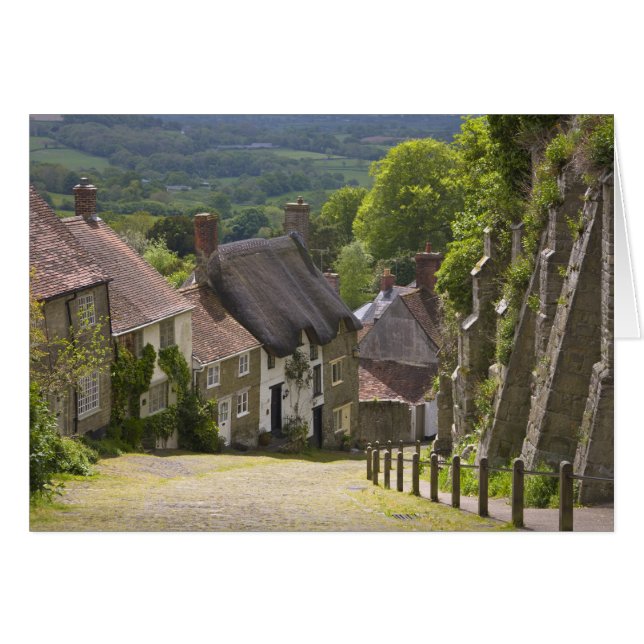 Cottages à Gold Hill, Shaftesbury, Dorset, (Devant horizontal)