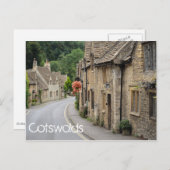 Cottages dans Château Combe texte carte postale (Devant / Derrière)