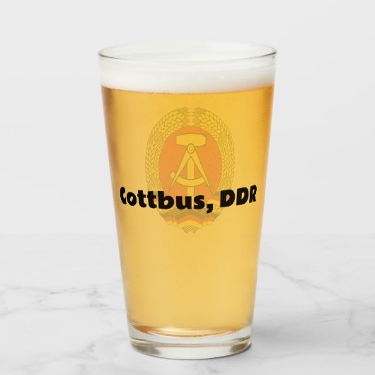 Cottbus, Oost-Duitsland (DDR, DDR) Glas (Achterkant gevuld)