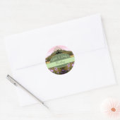 Cottcore Flower Meadow Wedding Ronde Sticker (Envelop)