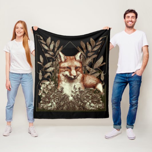 Cottcore Fox Fleece Deken (In situ)