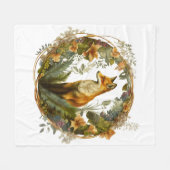 Cottcore Fox Fleece Deken (Voorkant (Horizontaal))