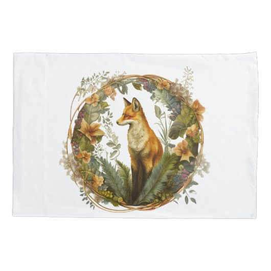 Cottcore Fox Kussensloop (Achterkant)