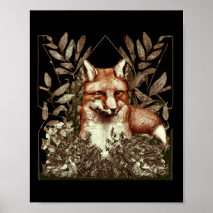 Cottcore Fox Poster