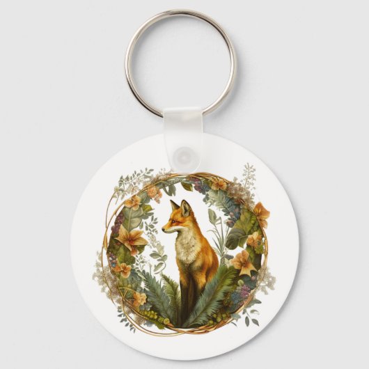 Cottcore Fox  Sleutelhanger (Voorkant)