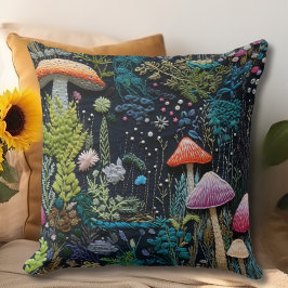 Cottcore-paddenstoel Kussen