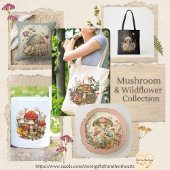 Cottcore-paddenstoel Tote Bag