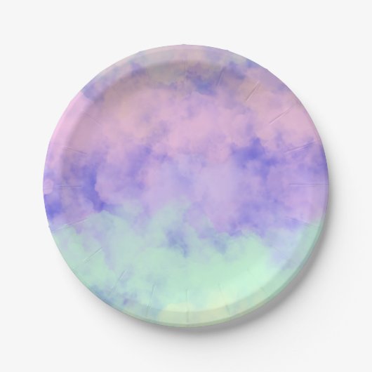 Cotten Candy Clouds Papieren Bordje (Voorkant)