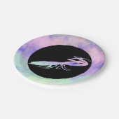 Cotten Candy Clouds Praying Mantis Papieren Bordje (Gekanteld)