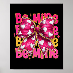 Cotteque Boog Wees Mijn Valentijn Schattige Valent Poster