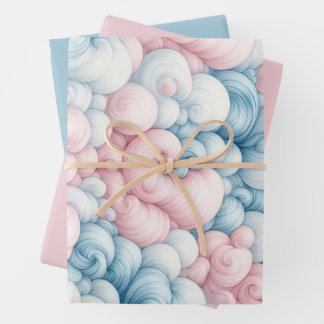 Cotton Candy Clouds Inpakpapier Vel