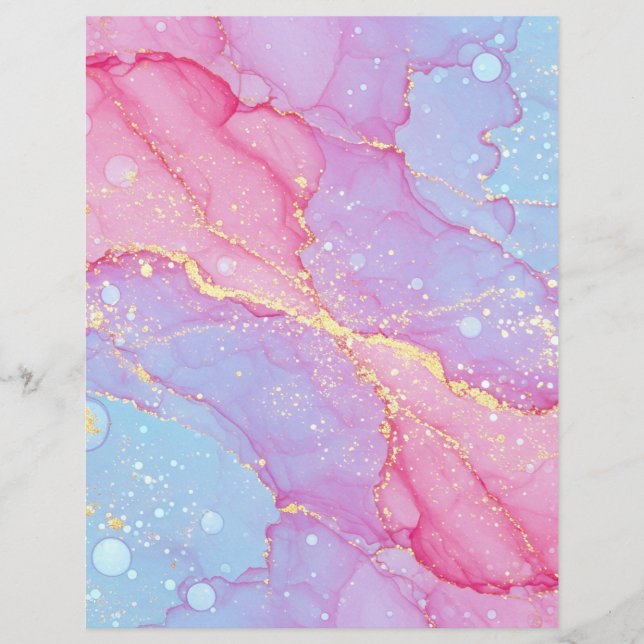 Cotton Candy Dreams Scrapbook Papier (Voorkant)