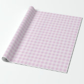 Cotton Candy Gingham Wrapping Paper Cadeaupapier (Uitgerold)