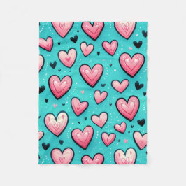 Cotton Candy Love Fleece Deken